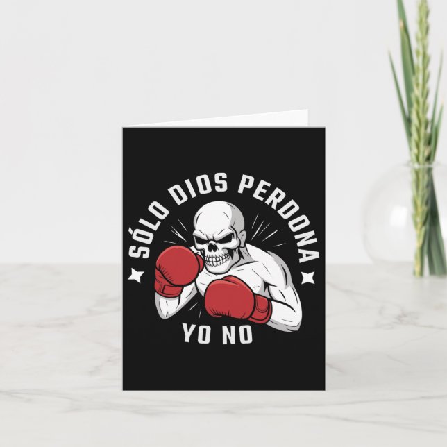 Tarjeta Camiseta sólo Dios Perdona (Anverso)