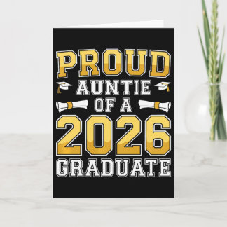Tarjeta Camiseta Tía Orgullosa De Una Graduada 2026 Cl 20