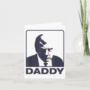 Tarjeta Camiseta Trump Daddy Roja Papa Trump 
