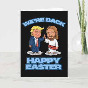 Tarjeta Camiseta Trump Pascua Jesús Trump Estamos Ck Diver