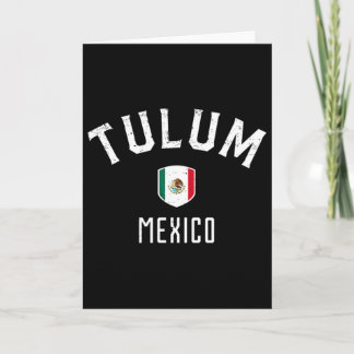 Tarjeta Camiseta Tulum México - Bandera Mexicana Tulum