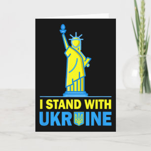 Tarjeta Camiseta Usa Liberty Ucrania Me Pongo Con Ucrania