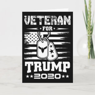 Tarjeta Camiseta Veteranos Por Trump Soporte Republicano M