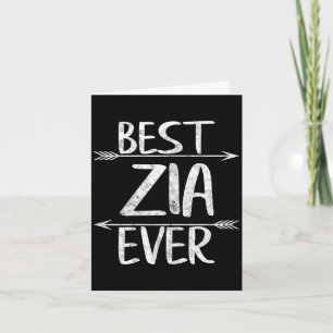 Tarjeta Camiseta Zia siempre divertida tía italiana día de
