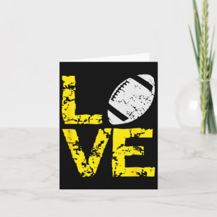 Tarjeta Camisetas angustiadas de día de juego Grunge Love 