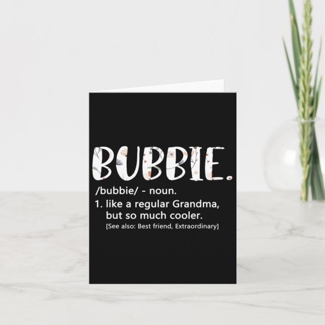 Tarjeta Camisetas Bubbie Para Mujeres Idea Del Día De Las  (Anverso)