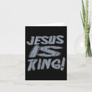 Tarjeta Camisetas Cristianos Para Los Hombres Jesús Es Rey