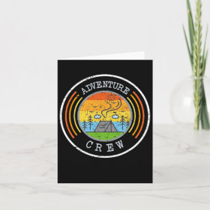 Tarjeta Camisetas De Camping Que Coinciden Con La Familia