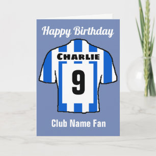 Tarjeta Camisetas de Club de Fútbol para Personalizar