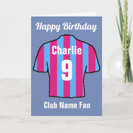 Tarjeta Camisetas de Club de Fútbol para Personalizar