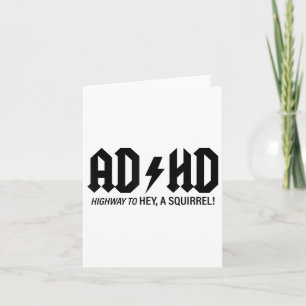 Tarjeta Camisetas De Concienciación En Salud Mental Adhd H