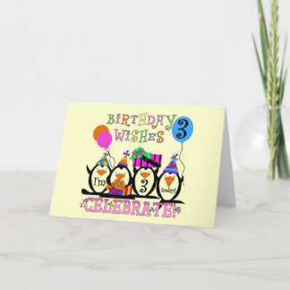 Tarjeta Camisetas de cumpleaños y regalos de los Pingüinos