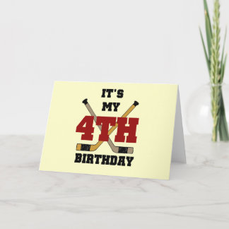 Tarjeta Camisetas de cumpleaños y regalos para el hockey