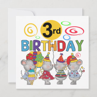 Tarjeta Camisetas de cumpleaños y regalos para ratones