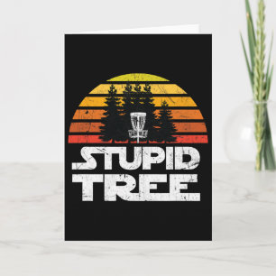 Tarjeta Camisetas de Disc Golf para hombres Stupid Tree Fr