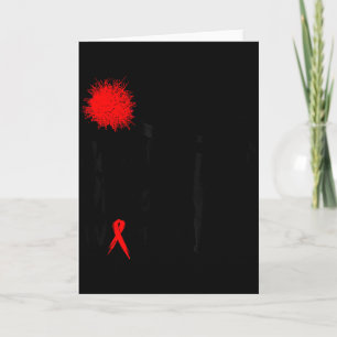 Tarjeta Camisetas de Enfermedad del Corazón Rojo Guerrera 