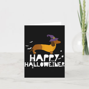 Tarjeta Camisetas de Halloween Dachshund Camisa de Hallowe