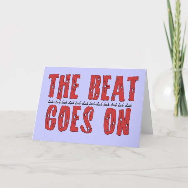 Tarjeta Camisetas de Heart Attack | Regalos para los pacie (Anverso)