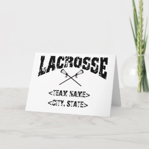 Tarjeta Camisetas de Lacrosse Estatal de Team City persona