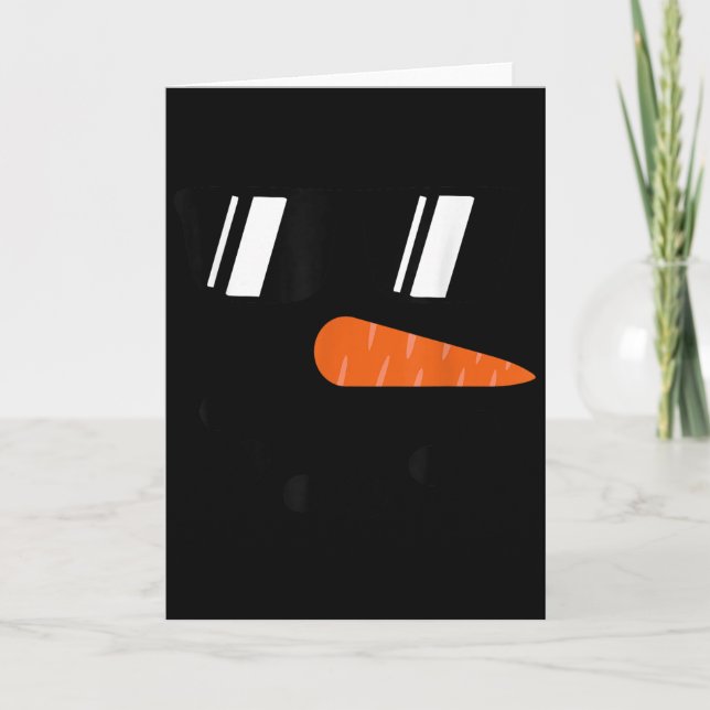 Tarjeta Camisetas De Muñeco De Nieve Para Niños Niñas Muje (Anverso)