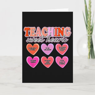 Tarjeta Camisetas de San Valentín para maestros, Enseñando