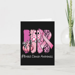 Tarjeta Camisetas de sensibilización sobre el cáncer de ma