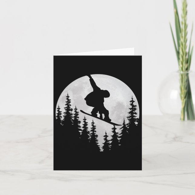 Tarjeta Camisetas de snowboard Freestyle Snowboarder - Sno (Anverso)