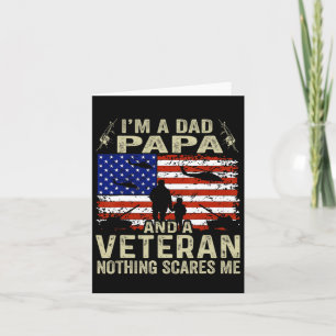 Tarjeta Camisetas de veteranos para hombres Día del padre