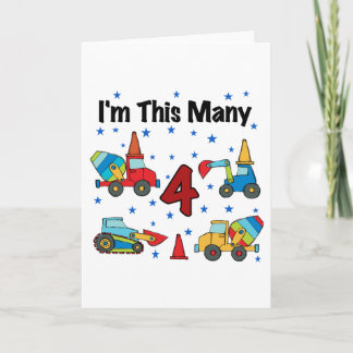 Tarjeta Camisetas del cumpleaños de los vehículos de la