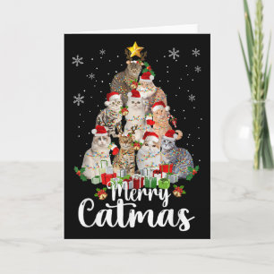 Tarjeta Camisetas Divertidas De Gatos De Navidad Jingle Me
