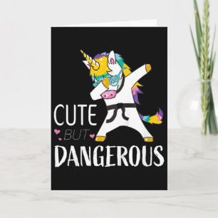Tarjeta Camisetas Divertidas de Karate para Niñas Lindas T