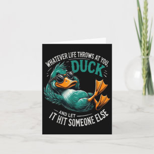 Tarjeta Camisetas gráficas de pato divertido para hombres
