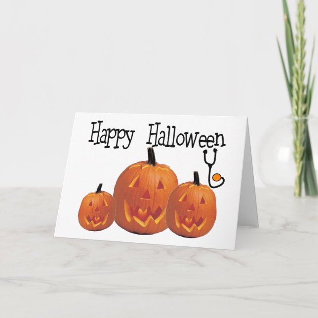 Tarjeta Camisetas Happy Halloween MEDICAL (Anverso)