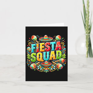 Tarjeta Camisetas mexicanas de Fiesta Squad Cinco De Mayo