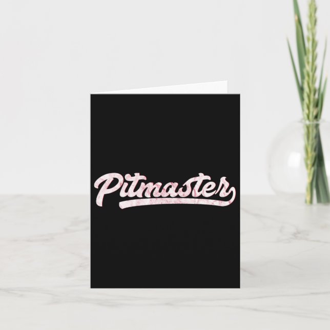 Tarjeta Camisetas Pitmaster 100% Bbq Pitmaster (Anverso)