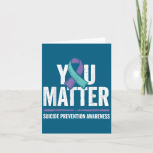 Tarjeta Camisetas Prevención de Suicidios Conciencia del S