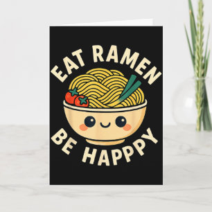 Tarjeta Camisetas Ramen Kawaii Estilo Divertido Anime Japo