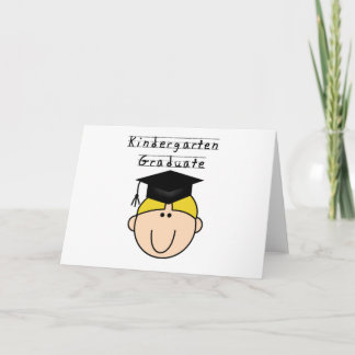 Tarjeta Camisetas rubias del graduado de la guardería del