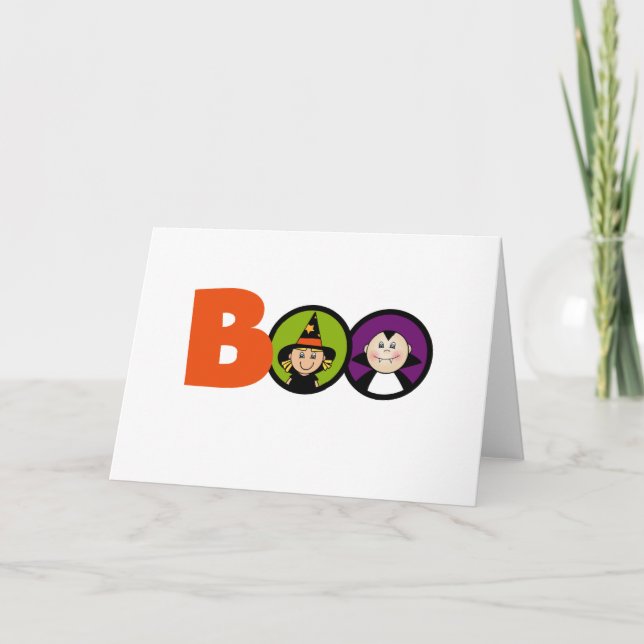 Tarjeta Camisetas y regalos de BOO (Anverso)