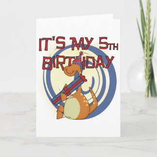 Tarjeta Camisetas y regalos de cumpleaños de Dinosaurio