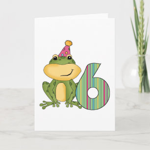 Tarjeta Camisetas y regalos de cumpleaños de fiesta Frog