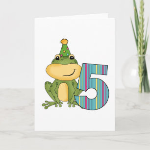 Tarjeta Camisetas y regalos de cumpleaños de fiesta Frog