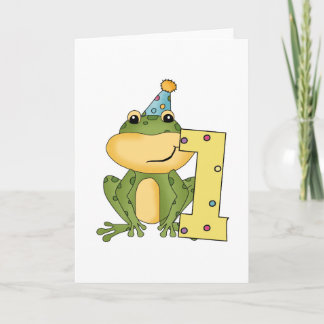 Tarjeta Camisetas y regalos de cumpleaños de fiesta Frog