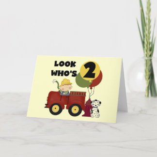 Tarjeta Camisetas y regalos de cumpleaños de Fireman