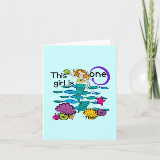 Tarjeta Camisetas y regalos de cumpleaños de Sirena