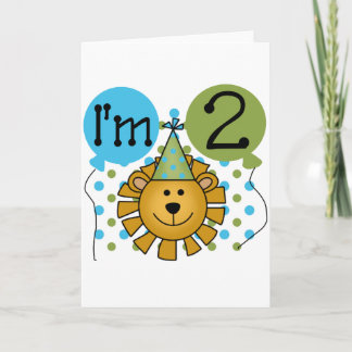 Tarjeta Camisetas y regalos de cumpleaños del león