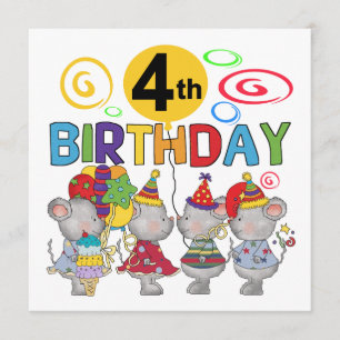 Tarjeta Camisetas y regalos de cumpleaños para ratones