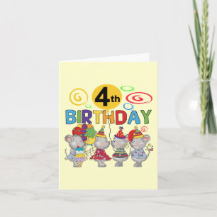 Tarjeta Camisetas y regalos de cumpleaños para ratones