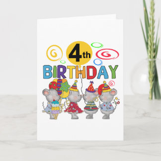 Tarjeta Camisetas y regalos de cumpleaños para ratones