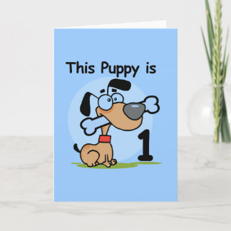 Tarjeta Camisetas y regalos de esta cachorro el primer cum